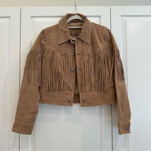 BLANKNYC Suede Fringe Jacket